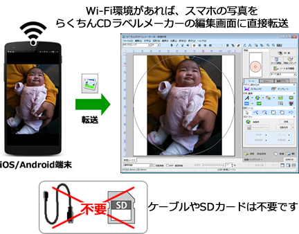 自動で吸着、位置揃え
