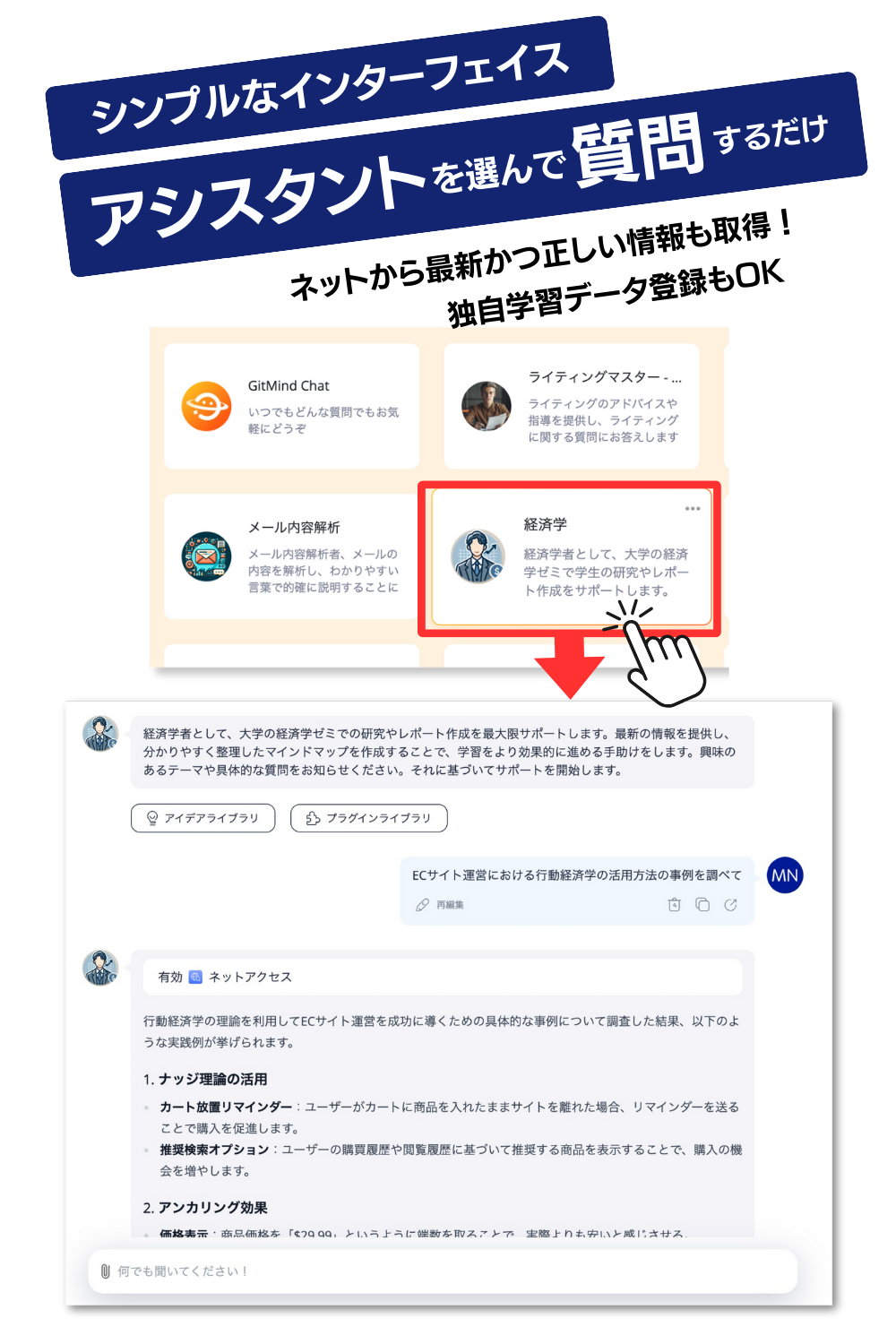 AIチャット使用イメージ
