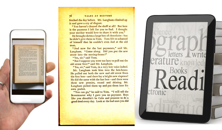 カメラで電子ブック作成（書籍スキャン）